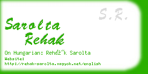 sarolta rehak business card